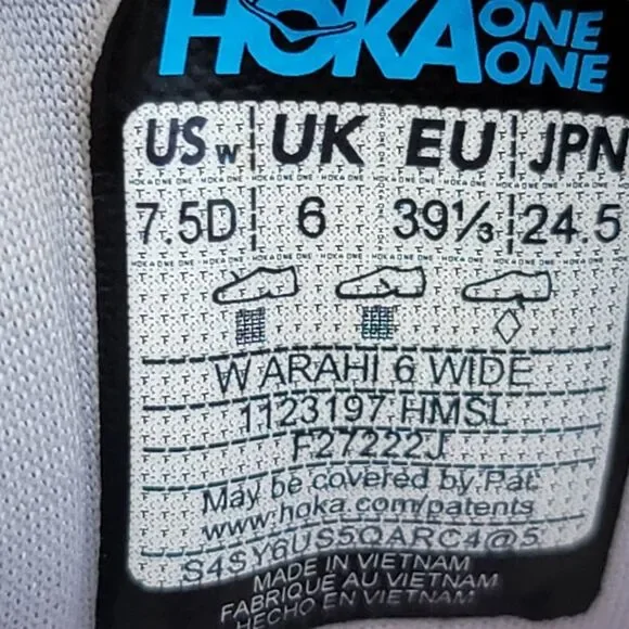 Hoka One One ARAHI 6 Wide - Women's running shoes - Size 7.5D - Picture 11 of 11